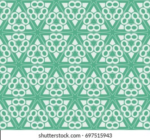 Traditional geometric seamless pattern for wallpaper, textile. Vector illustration