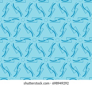 Traditional geometric seamless pattern for wallpaper, textile. Vector illustration