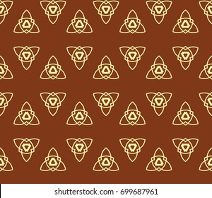 Traditional geometric seamless pattern for wallpaper, textile. Vector illustration