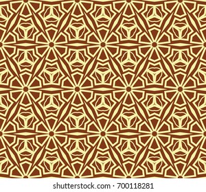 Traditional geometric seamless pattern for wallpaper, textile. Vector illustration