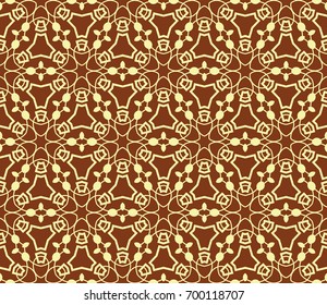 Traditional geometric seamless pattern for wallpaper, textile. Vector illustration