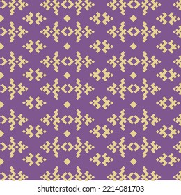 Traditional Geometric Songket Pattern Vector