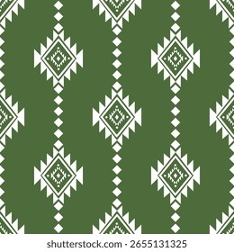 Traditional geometric textile seamless pattern 