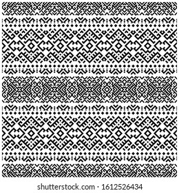 Traditional geometric tribal aztec seamless pattern design vector. illustration of motifs pattern design