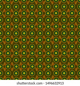 Traditional geometry flower pattern designs. with a dominant classical color.