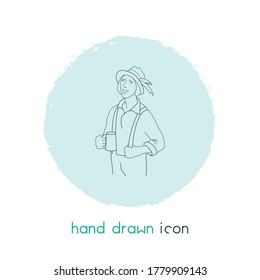 Traditional german icon line element. Vector illustration of traditional german icon line isolated on clean background for your web mobile app logo design.