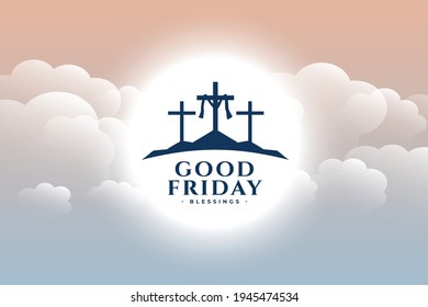 traditional good friday crosses background