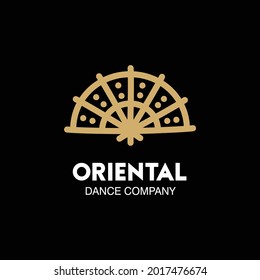 Traditional Hand Fan. Oriental Dance Company Logo Ideas
