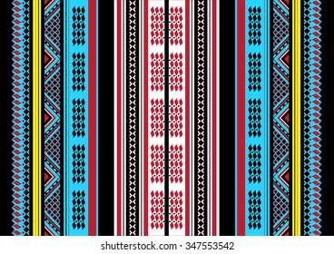 Traditional Handcrafted Romanian Etno Style Fabric Patterns