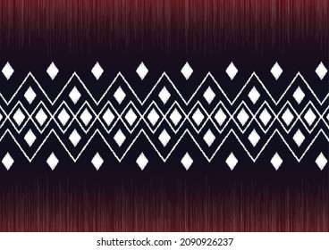 Traditional hand-woven fabric with zigzag pattern