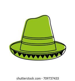 traditional hat mexican culture icon image 