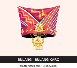 The traditional head covering of the Karo tribe is called Bulang Bulang. The traditional headgear is the traditional clothing of the Karo Tribe, one of the tribes in North Sumatra.