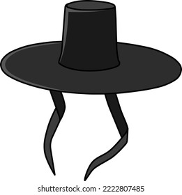 casco tradicional en vector de Corea