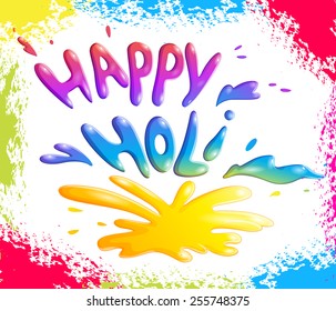 Traditional Holi background of India in vector