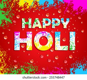 Traditional Holi Background India Vector Stock Vector (Royalty Free ...