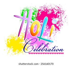 Traditional Holi background of India in vector