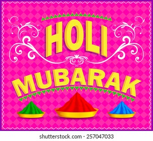 Traditional Holi background of India in vector