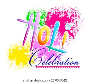 Traditional Holi background of India in vector