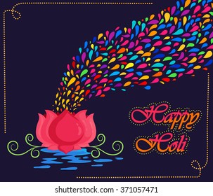 Traditional Holi background of India in vector