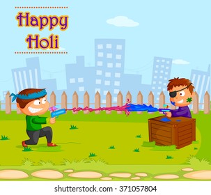 Traditional Holi background of India in vector