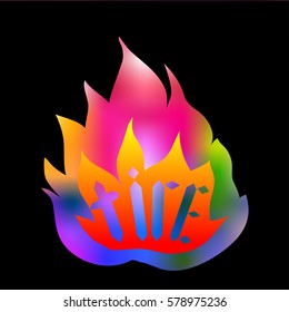 Traditional Holi background of India. Vector illustration
