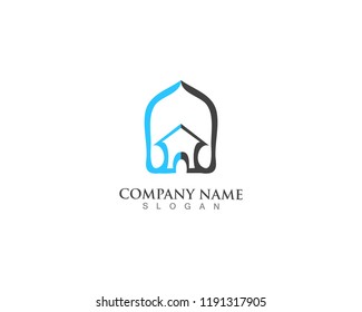 traditional home vector buillding