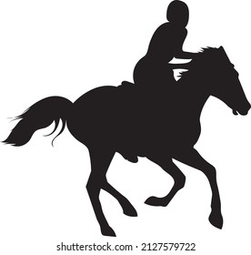 Traditional horse racing with mongolian horses