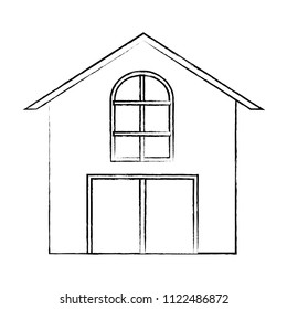 traditional house icon 