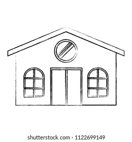 traditional house icon 