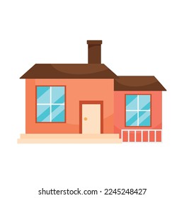 traditional house icon on white background