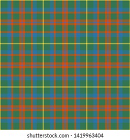 The Traditional Hunting Ancient Tartan of the Scottish Clan MacKintosh. Seamless pattern for fabric, kilts, skirts, plaids