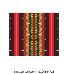 Traditional Ifugao weave pattern textile