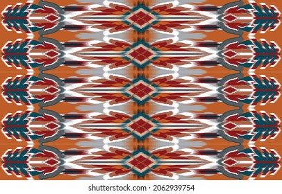 traditionelle kat ethnische Textilien Design für Buchcover, Hintergrund, Teppich, Tapete, Kleidung, Umhüllung, Batik, Stoff, Vektorgrafik Stickereistil.