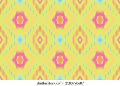 traditional ikat print. Aztec tribal art seamless background. Tribal stripes texture. Ikat pattern. Folk embroidery, Indian, Scandinavian, Gypsy, Mexican, African rug, wallpaper.