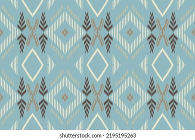 traditional ikat seamless ethnic Indian prints and pattern In the tribal native style which is Ikat Aztec embroidery. design ornaments Printed fabric, background, rug, carpet, wallpaper, pillow,