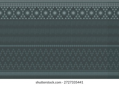 Traditional Ikat seamless pattern with ethnic design in warm orange and grey tones. Suitable for fabric printing, textile design, wallpaper, and digital background.