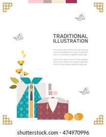 traditionelle Illustration