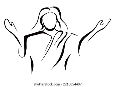 The traditional image of a prophet or saint