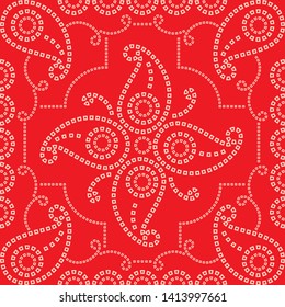 traditional indian background bandhani sari - Illustration. bandana cloth art