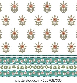 Traditional Indian Batik pattern. Ajrakh print pattern, block print pattern, Indian Traditional art, fashion motif. EPS file format.