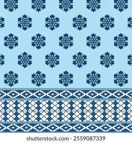 Traditional Indian Batik pattern. Ajrakh print pattern, block print pattern, Indian Traditional art, fashion motif. EPS file format.