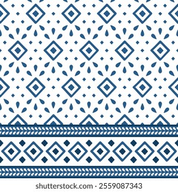 Traditional Indian Batik pattern. Ajrakh print pattern, block print pattern, Indian Traditional art, fashion motif. EPS file format.