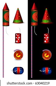 Crackers indios tradicionales - ilustraciones vectoriales
