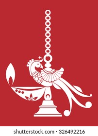 Traditional Indian lamp