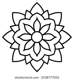 tradicional indiano mandala arte desing em branco bac