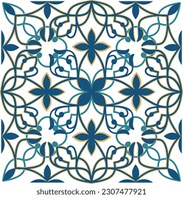 Patrón vectorial tradicional moto decorativo hindú mogol. Motivo digital textil. Decoración de patrones. Mughal paisley abstracta ikat. Alfombra étnica barroca adorno de adorno para impresión de duppata, vestido, papel pintado