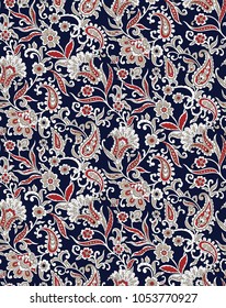 traditional Indian paisley pattern