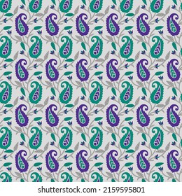 traditional Indian paisley pattern with background
