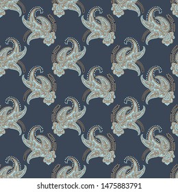 traditional indian paisley pattern on    background