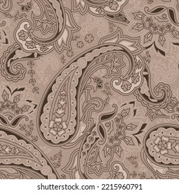 Traditional Indian Paisley pattern on background